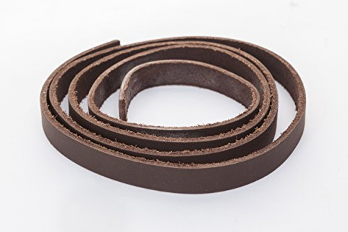 esnado Lederband, Lederriemen Flach. 1 Meter. Breite/Farbe: wählbar (Breite: 8 mm, Braun) | ECHTES Leder | pflanzlich gegerbt | Schmuck, Armbänder, Basteln, Dekorieren, DIY, Mittelalter