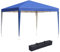 Outsunny Tonnelle de Jardin extérieur 3x3m Tonnelle Pliante Pop up Tente Pliable Barnum de Jardin Pliant Anti-UV + Sac de Transport Acier Oxford Bleu
