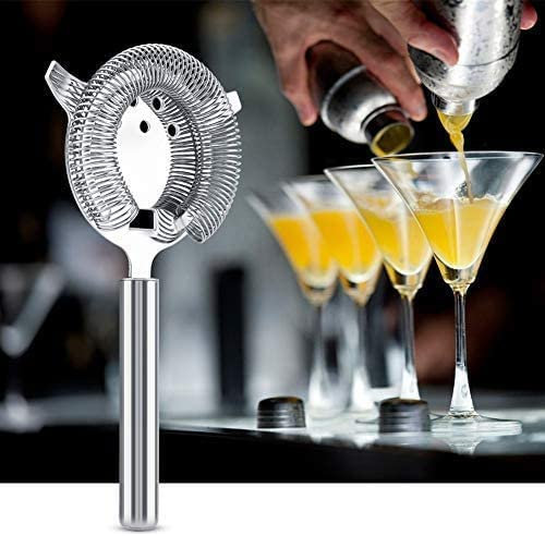 Zerodis Passoire à Cocktail résistante à la Rouille pour Utilisation Professionnelle ou Domestique