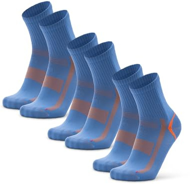 DANISH ENDURANCE Running Socks with Precision-Fit, Lightweight & Breathable Quarter Sports Socks for Gym & Workouts, for Men & Women, Unisex, 3 & 5 Pack