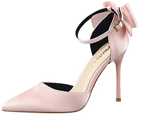 Life&Women Scarpe Tacco Alto Donna Classico High Heels Alto Lavoro Festa Elegante Scarpe de Moda décolleté a Punta Tacco Taglia 10CM