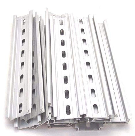 beihuazi® 6Stk montageschiene din hutschiene Hängeschiene Schrank für Verteilerschrank Schaltschrank einbau, 35mm breit, 7,5mm hoch, lang 200mm