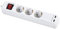 Alyco - Regleta de 3 Enchufes y 2 USB con Interruptor, Cable de 1,4 m - 199433, blanco