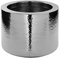 Fink Nossa Cache-pot, en acier inoxydable, martelé, argenté, L. 28 cm, l 28 cm, H 22 cm