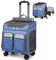 PJDDP Hundetrolley Hunderucksack Transporttasche Tragetasche Gepäcktasche Mit Schulterriemen Und Rollen Trolley Für Kleine Hunde/Katzen Bis Zu 17Lbs Outdoor-Einsatz,Blau