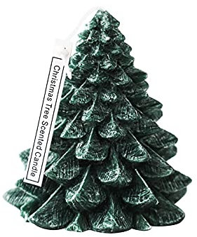 YSSH Weihnachtsbaum Wachskerzen Duftkerzen des Weihnachtsbaums, Weihnachtsbaum-Duftkerze Aromatherapie-Kerzen für Geburtstag Weihnachten Winter Tischdekoration Duftke (A)