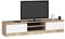 AKORD | Mobile per TV K 140 | Mobiletto Porta Televisione Soggiorno | un ripiano aperto | 2 Ripiani con Ante a Battente a Sinistra e a Destra | 33x160x40 cm | Peso 30 kg | Rovere di Sonoma/Bianco