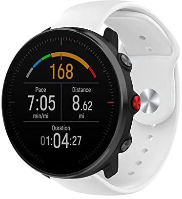 Strap-it Silikon Sportarmband - kompatibel mit - Polar Vantage M - Armband - Wei? - fur Grit X - Grit X Pro - Vantage V3 - Vantage M2