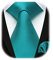 Enlision Krawatte Blaugrüne Herren Hochzeit Krawatten und Einstecktuch Set Elegant Einfarbig Seidenkrawatte mit Taschentuch Schlips Petrol Business Party