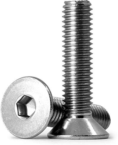 10 pezzi Vite a testa svasata con esagono incassato M8 x 40mm,Viti a brugola in acciaio inox 304