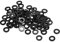 PATIKIL M6 Nylon Plat Rondelle, 100 Paquet 6mm ID 12mm OD Étanchéité Espaceur Joint Anneau pour Robinet Tuyau Eau Tuyau Fixation Boulon,Noir