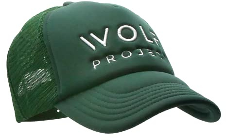 Wolf Project Verstellbare Kappe Sport Oder Freizeit, Grün , M-L