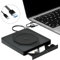 Unità CD DVD esterna, masterizzatore CD DVD portatile USB 3.0 e tipo C, +/-RW, lettore CD ROM esterno per laptop, lettore CD per laptop, compatibile con desktop, PC, Windows, Linux, Mac OS, Apple