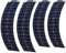 Panneau Solaire Flexible 200w 400w Panneaux Solaires Monocristallins éTroits Et éTanches 12v 24v Pour Camping/Voiture/GéNéRateur,4x200W