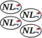 Niederlande Aufkleber 4 Stück 8x5cm EM Autoaufkleber Sticker Umriss Europameisterschaft Auto Urlaub Wohnmobil StVO Kleber wasserfest