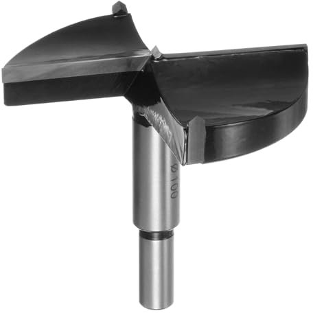 HARFINGTON Forstner Drill Bit 100mm (3-15/16) Tungsten Carbide Wood Forstner Bit Opener Cutter for Hinge Hole Drilling Woodworking, Black