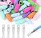 CJZZ 30 Stück Radiergummi Kappen Für Bleistifte,radiergummi aufsatz bleistift,radiergummi,radiergummis,Für Zuhause Schule Büro