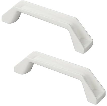 blntackle76 Set Maniglie di manovra per roulotte, Set da 2 o 4, 180 mm, plastica, Bianco, ausilio per l'ingresso del rimorchio, Maniglia (2 Maniglie di manovra)
