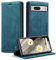 Cracedily Handyhülle für Google Pixel 7A Hülle, Klapphülle Premium Lederhülle Klappbar Flip Case Tasche Magnet Kartenfach Standfunktion Klapphülle Schutzhülle für Google 7A Case, Blaugrün