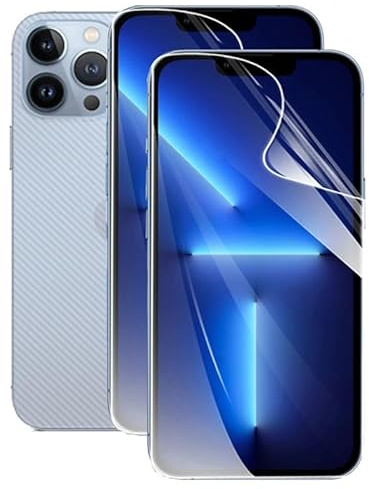 2 Displayschutzfolien Gel Hydrogel für iPhone 13 Pro Max 6,1 Zoll/ohne Hartglas