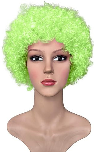 Clown Perücke für Party Cosplay Karneval Halloween Multipack cond.5800 (Grün, 6 Stück)