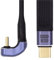 chenyang Cable corto USB C USB 4 tipo C de 40 Gbps PD 240 W de potencia 8 K a 60 Hz, delgado y plano en forma de U, cable de datos de extensión en ángulo de 13 cm