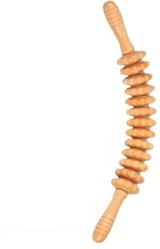 Styleholz Woodstic,faszienrolle holz, faszienstab, Massageroller Holz mit Griff, Faszienstab holz für Muskelentspannung