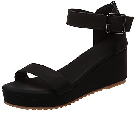 Sandali Donna Eleganti Pianta Larga Scarpe Ortopediche Donna Sanitarie Infradito Donna con Zeppa Sandali Zeppa Plateau Sandali con Zeppa Donna in Offerta Infradito Donna Estive