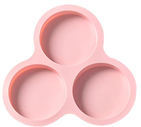 Air Fryer Egg Mold, Silicone Air Fryer Egg Pan, Non-Stick Air Fryer Baking Pan, 3 Cavity Silicone Muffin Pans for Baking, Hamburger Bun Pan, Air Fryer Accessories