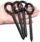 OHIYO 14cm Heavy Duty Eye Hooks M10 Self Tapping Eyelet Screw Load Capacity 300kgHeavy Duty Screw in Eye Hooks for Hammock Stand, Swing Chair, Yoga, Heavy Indoor & Outdoor Uses (Black)