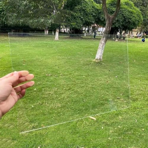JIwqDY Placas de Policarbonato Transparente 1mm Paneles para Techo Impermeable, Placas para Invernaderos, Marquesinas Exterior para Jardín Toldo(1.56x1m(5'x3'))