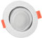 luxvenum Smart Home LED Einbaustrahler 24V 6W - 1x dimmbare LED Deckenleuchte extra flach nur 25mm, 120° Abstrahlwinkel, 90 CRI, Deckenspots für Flur, Wohnzimmer, Küche, Farbe Silber, 2700K