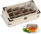 JUJOYBD Teebox für Teebeutel 12 Fächer, Vintage Teebeutelbox mit sichtfenster, Teedose aus Holz für aromageschützte Aufbewahrung, Teebeutel Organizer mit klappbarem Deckel