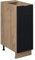 Vicco Apothekerschrank Fame-Line, Schwarz gestreift, 30 cm ohne Arbeitsplatte