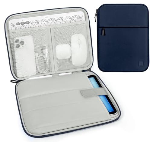 Dadanism 9-11 Housse Pochette Tablette pour iPad 10é Gén 10,9, iPad (A16) 11, iPad Air 11, iPad Pro 11, iPad 9/8/7é Gén 10,2, iPad Air 5/4, Galaxy Tab A9+ Plus 11/S9 FE,Tab M11 11, Indigo