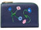 kate spade new york In The Garden Geldbörse aus genarbtem Leder, kompakt, Pariser Marineblau, Mehrfarbig, Pariser Marineblau Multi