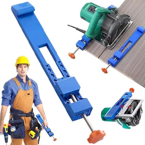 Einstellbare Basisführung für elektrische Schneidemaschinen, Positionierungsklemme für Kreissägen und Fräsen, Präzisions-Holzschneideführung, Führungsschiene für präzises Schneiden, Kreissägenfräsen