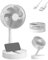 KASYDoFF 8'' Ventilatore da scrivania USB con 5400 mAh 4 velocità ultra silenzioso mini ventilatore personale ricaricabile batteria per la casa, l'ufficio (mini ventilatore pieghevole)