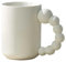 Keninll Tasse en céramique créative avec anse - 500 ml - Blanc