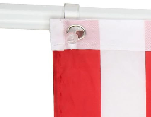 Befestigungsringe für Fahnenmast mit Ösen, 2 Stück