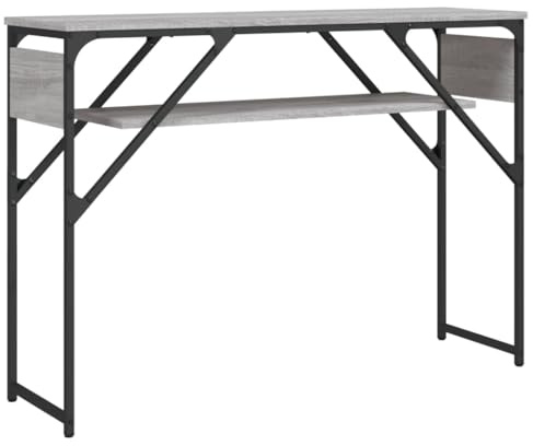 Sonoma Gray Petite Bartisch, 105 x 30 x 75 cm, Outdoor-Konsolentisch mit Ablage, vielseitiger Akzenttisch für Balkon, Terrasse und Garten
