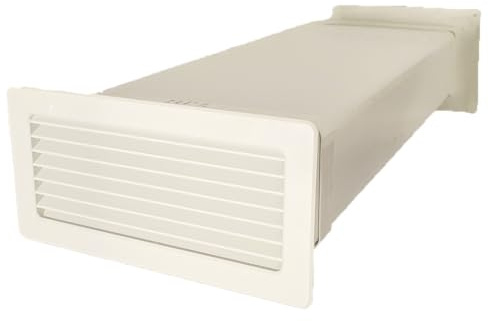 Mauerkasten Flachkanal 220x90 Zuluft Abluft für 150 Dunstabzug 2 Rückstauklappen