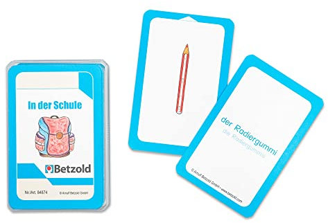 Betzold - Karten für den Magischen Zylinder, In der Schule - Deutsch Lernspiel