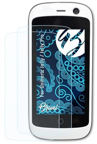 Bruni Schutzfolie kompatibel mit Unihertz Jelly/Jelly Pro Folie, glasklare Displayschutzfolie (2X)