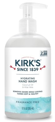 Kirk's Natural - Odor Neutralizing Hydrating Liquid Hand Soap Fragrance Free - 12 fl. oz.