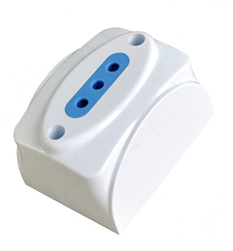 Techly 104707 Presa da Muro 2P+T 10A Bianco Bianco