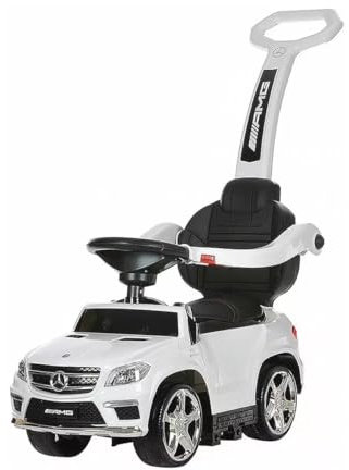 BSD Coche para niños Correpasillo con función de Mecedora: Mercedes GL63 AMG SX1578 - Blanco