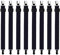 Bedecor verstellbare Bettlakenspanner, 8 Stück, Schwarz, elastisch, für die Ecken von Bett, Matratze oder Sofa (60-200cm)