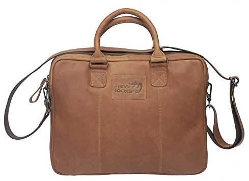 New Looxs Unisex-Adult Santos Laptoptasche, Cognac, 13,5 Liter