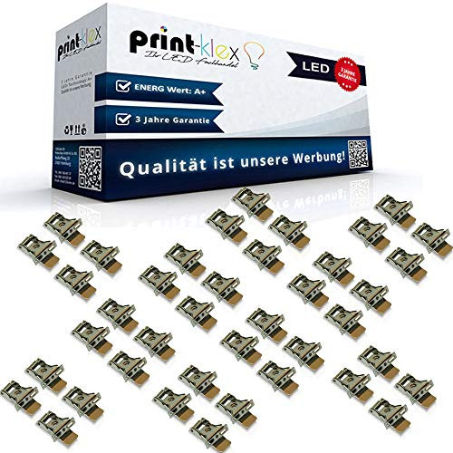 Print-Klex GmbH & Co.KG 40x LED Panel Befestigungsclips Montageclips Deckenhalterung Set Clips - Office Plus Serie